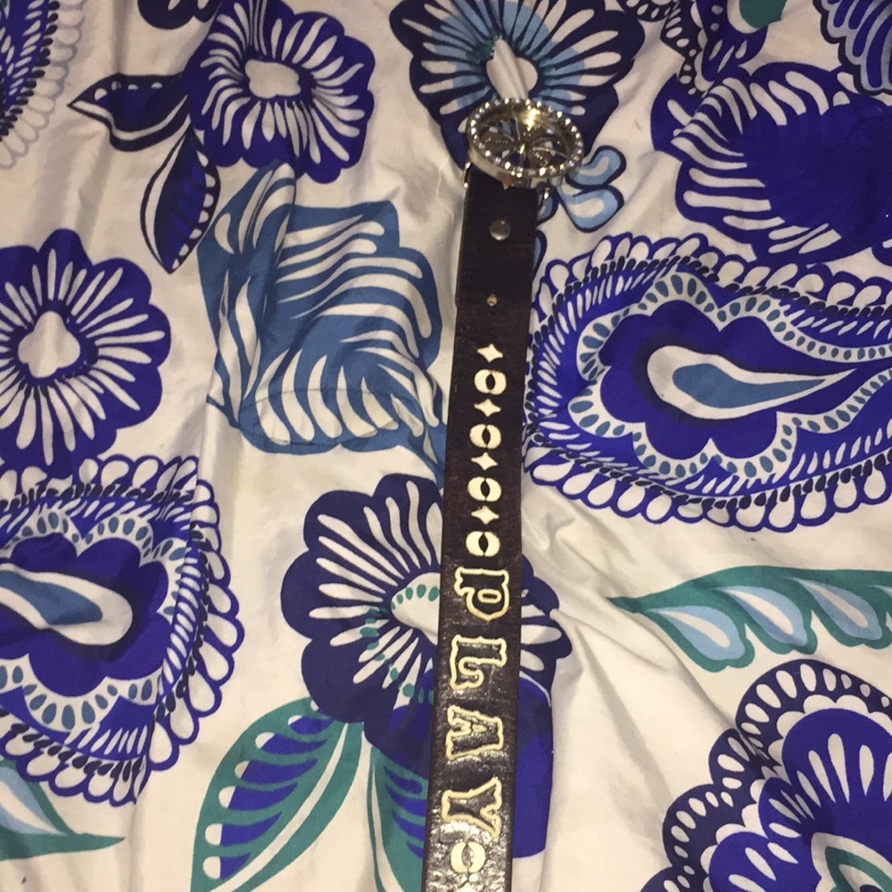 Black design girl belt